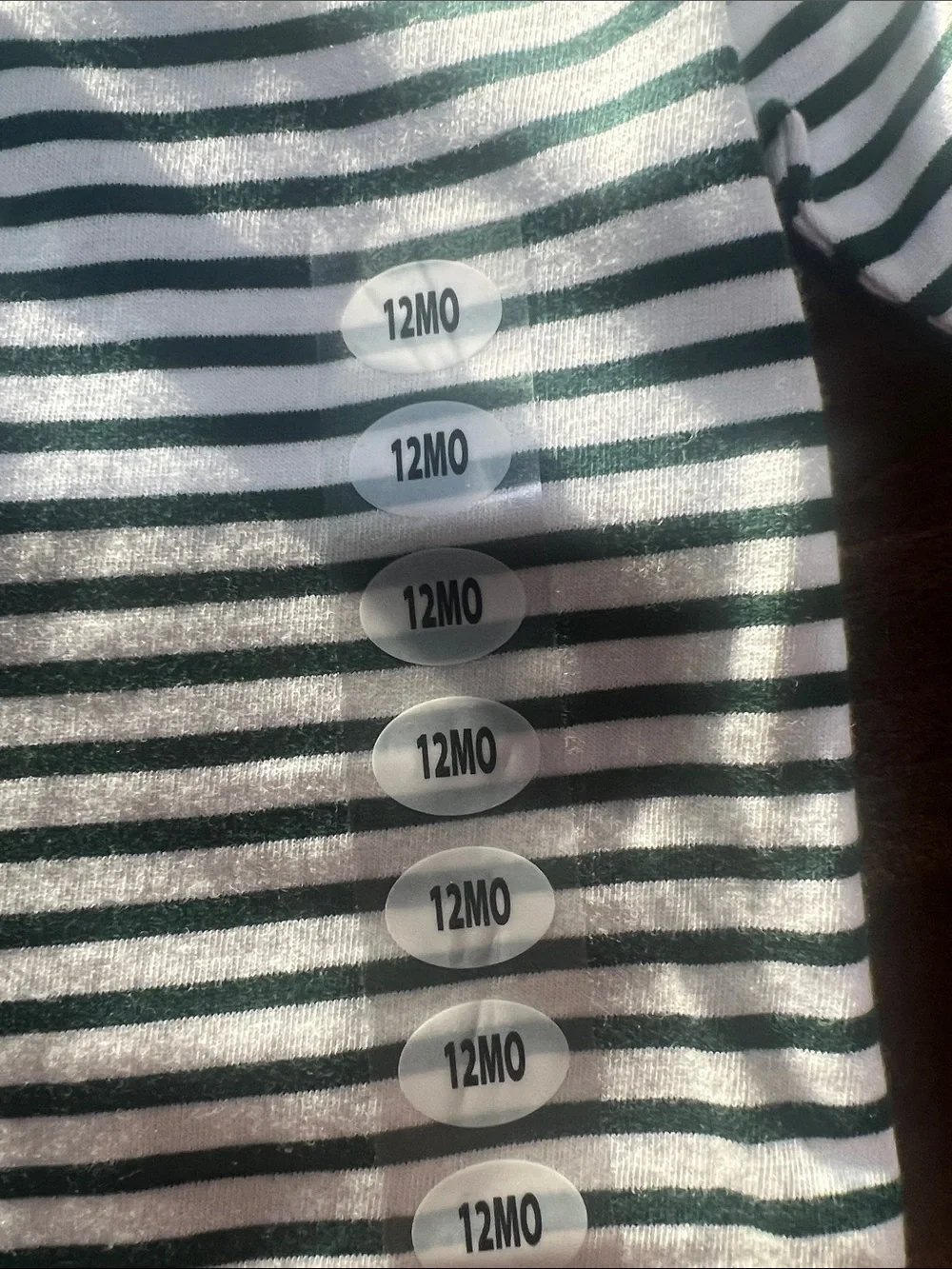 Baylor Kids Striped Polo One-Piece in Green and White -